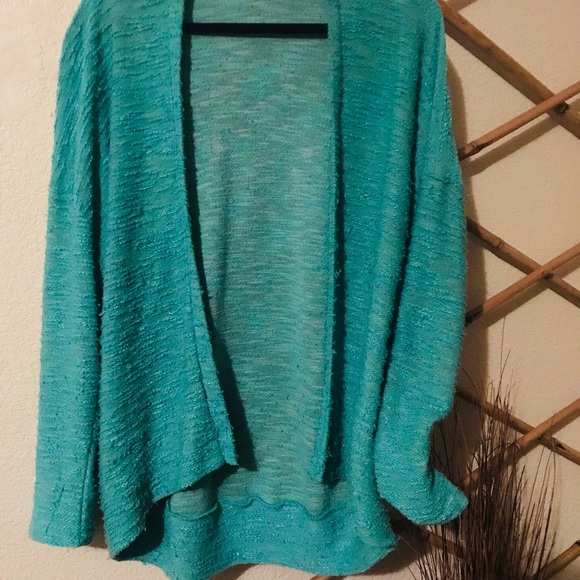 Turquoise cardigan - Picture 3 of 8
